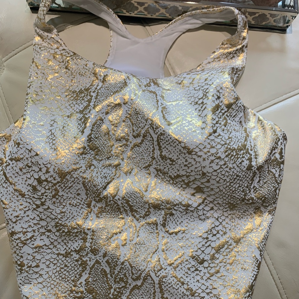 Gold sports top